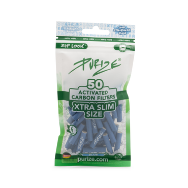 PURIZE Aktivkohlefilter XTRA Slim Size 6mm - verschiedene Farben (50 Stück)