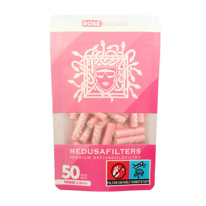 Medusafilters Aktivkohlefilter 6mm 50er Packung (50 Stück) - verschiedene Farben