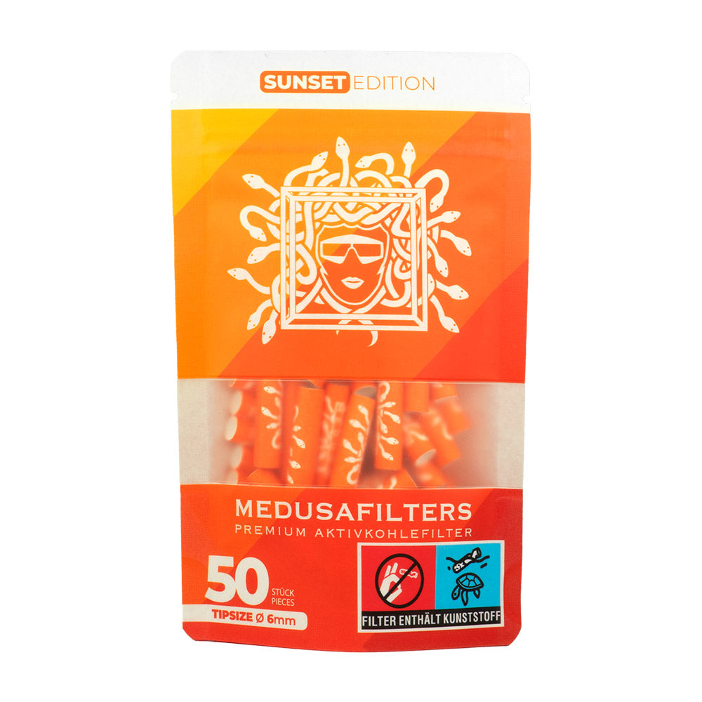 Medusafilters Aktivkohlefilter 6mm 50er Packung (50 Stück) - verschiedene Farben