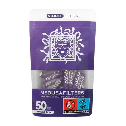 Medusafilters Aktivkohlefilter 6mm 50er Packung (50 Stück) - verschiedene Farben