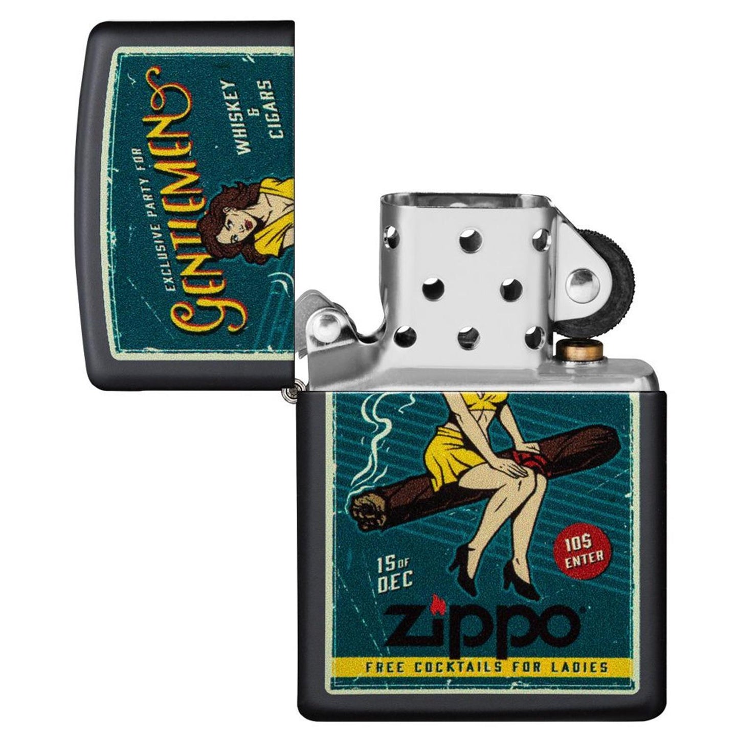 Zippo Benzinfeuerzeug Cigar Girl Design