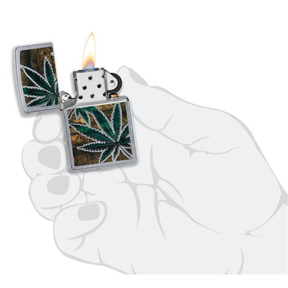 Zippo Benzinfeuerzeug 207 Cannabis Design