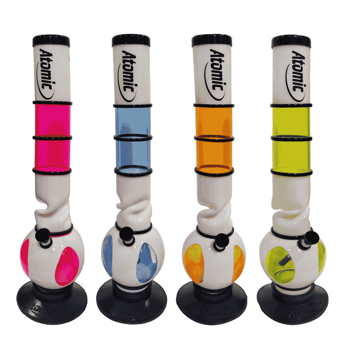 Atomic Acrylbong | H: 40cm - Bubble Design