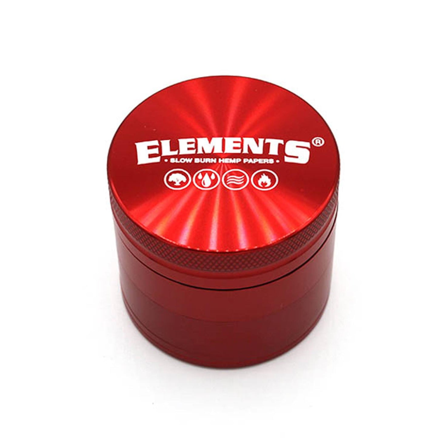 Elements Grinder Aluminium rot 4-teilig Small Ø 49 mm