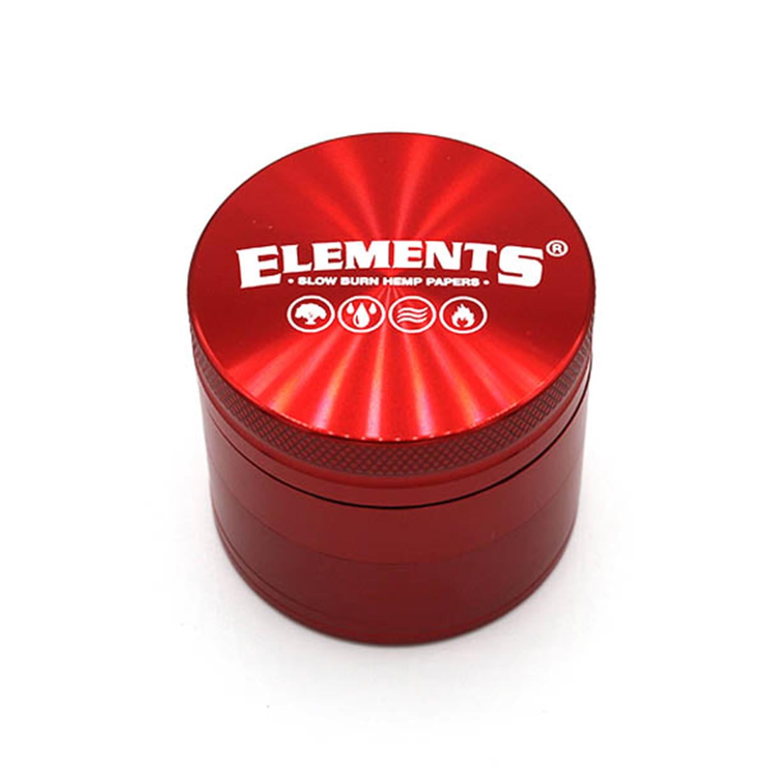 Elements Grinder Aluminium rot 4-teilig Small Ø 49 mm