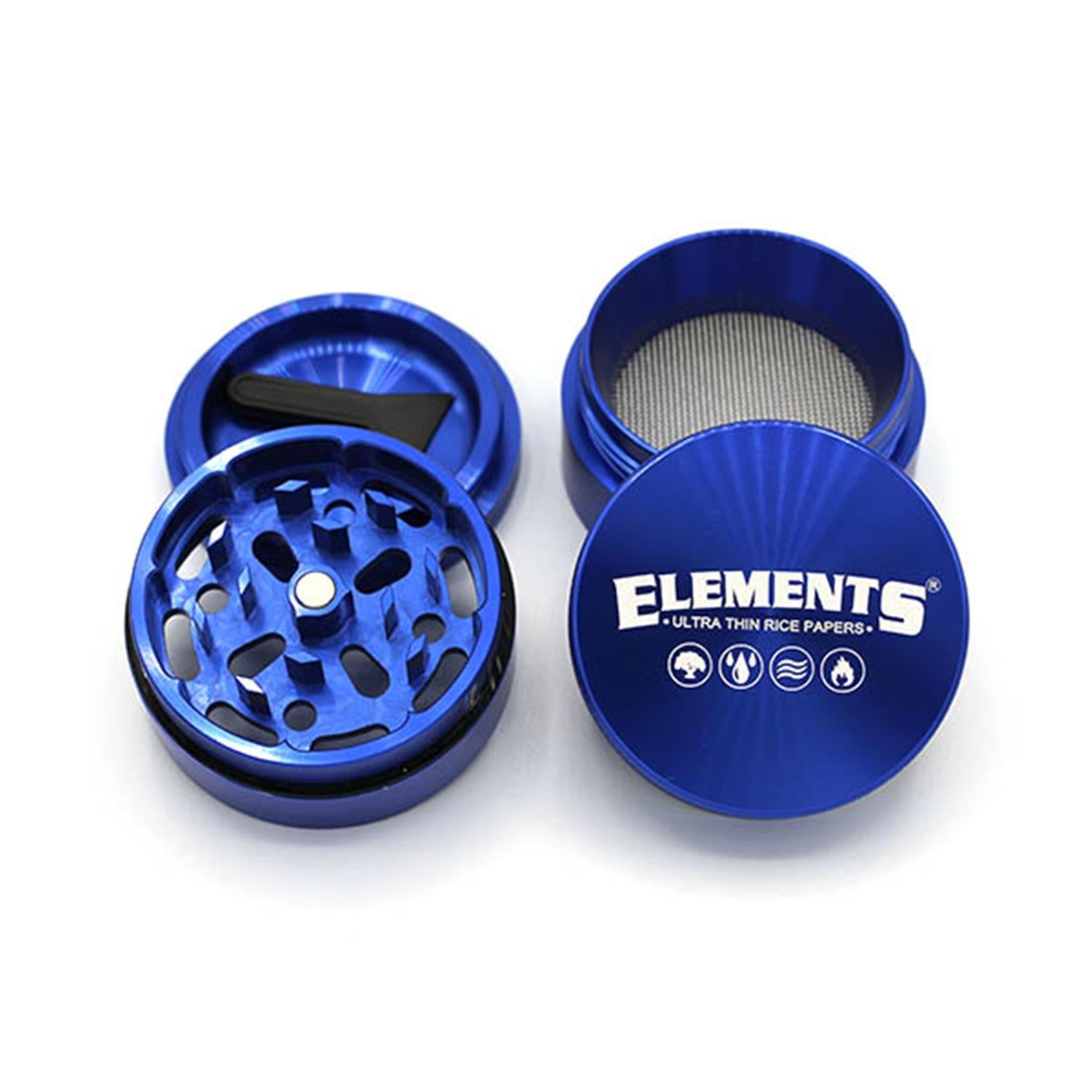 Elements Grinder Aluminium blau 4-teilig Small Ø 49 mm