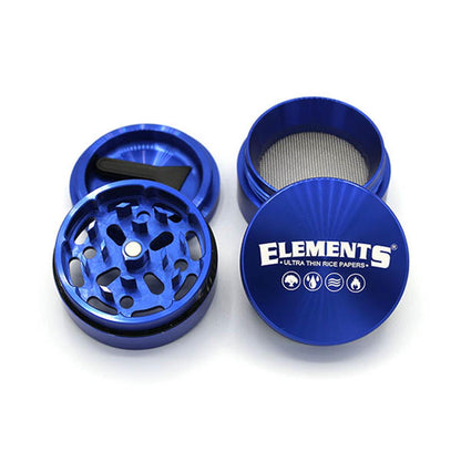 Elements Grinder Aluminium blau 4-teilig Small Ø 49 mm