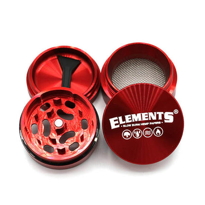 Elements Grinder Aluminium rot 4-teilig Mini Ø 39 mm