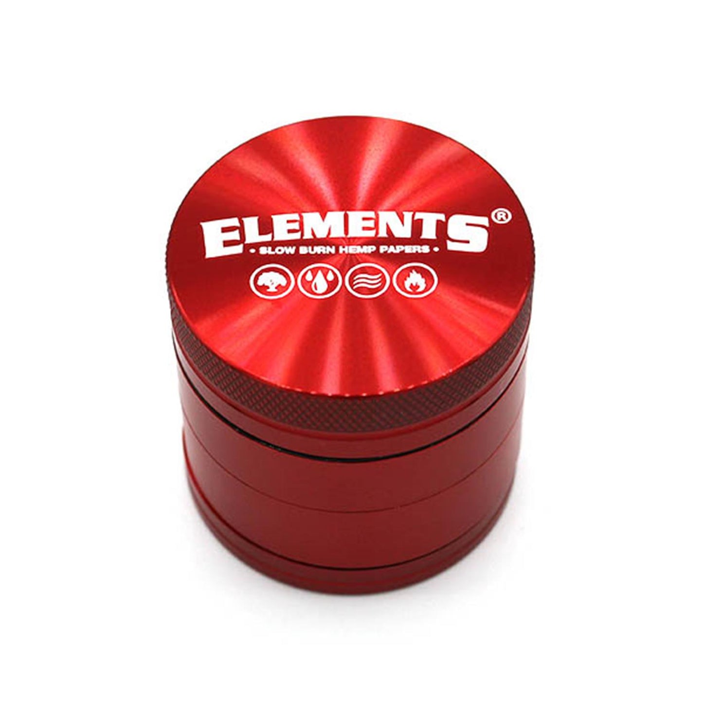 Elements Grinder Aluminium rot 4-teilig Mini Ø 39 mm