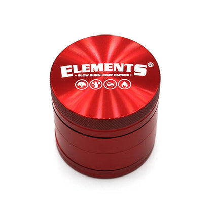 Elements Grinder Aluminium rot 4-teilig Mini Ø 39 mm