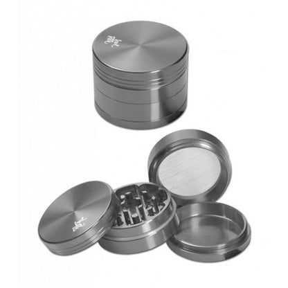 Black Leaf Alu-Grinder 4-teilig grau ø 40 mm