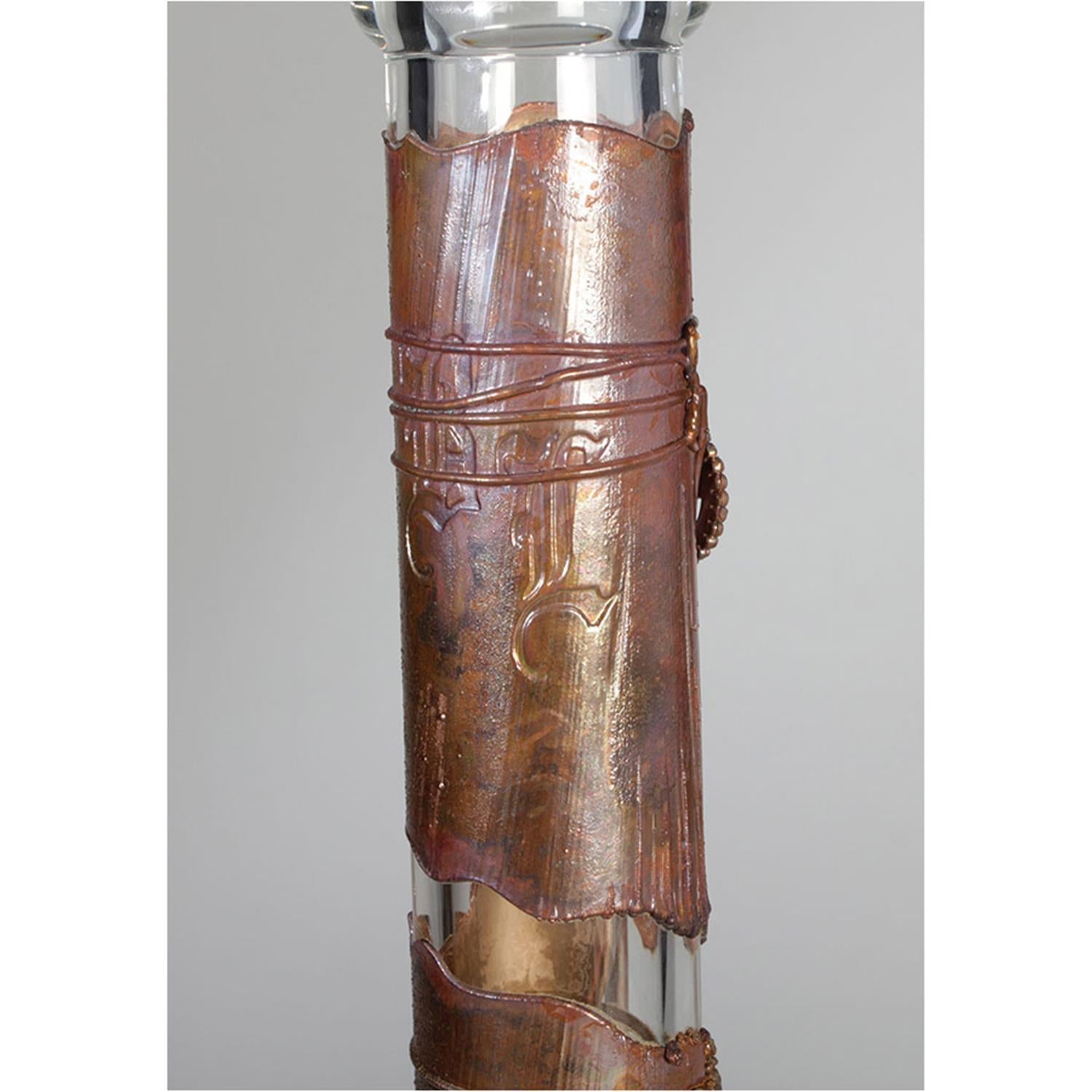 Black Leaf Archimedes Reactor Icebong mit Kupfermantel | H: 40cm, Ø: 50mm, Schl.: 18,8 mm