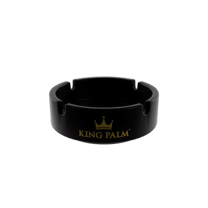 King Palm Glass Ashtray - Black 105mm