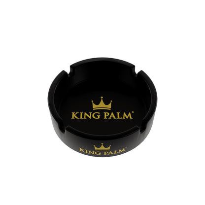 King Palm Glass Ashtray - Black 105mm
