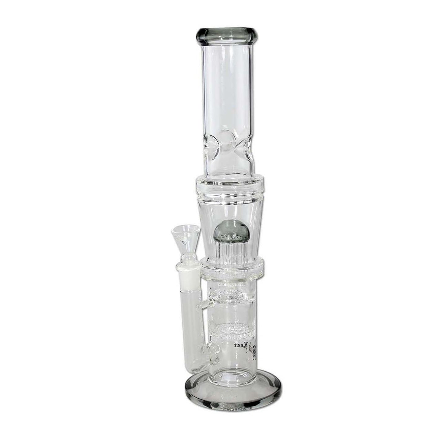 Black Leaf Icebong HoneyComb Baumperkolator grau | H: 38,5cm, Ø: 64/50mm, Schl.: 18,8mm