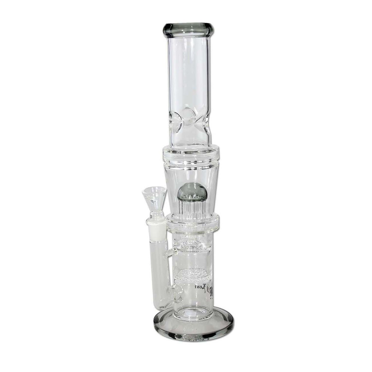 Black Leaf Icebong HoneyComb Baumperkolator grau | H: 38,5cm, Ø: 64/50mm, Schl.: 18,8mm
