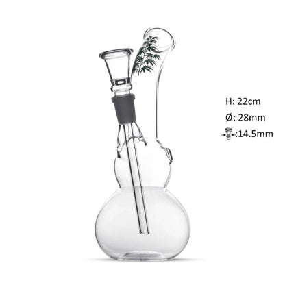 Glasbong Jhari | H: 22cm, Ø: 28mm, Schl.: 14,5mm