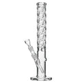 Glasbong Zylinder Spirale | H: 45cm, Ø: 50mm, Schl.: 18,8mm