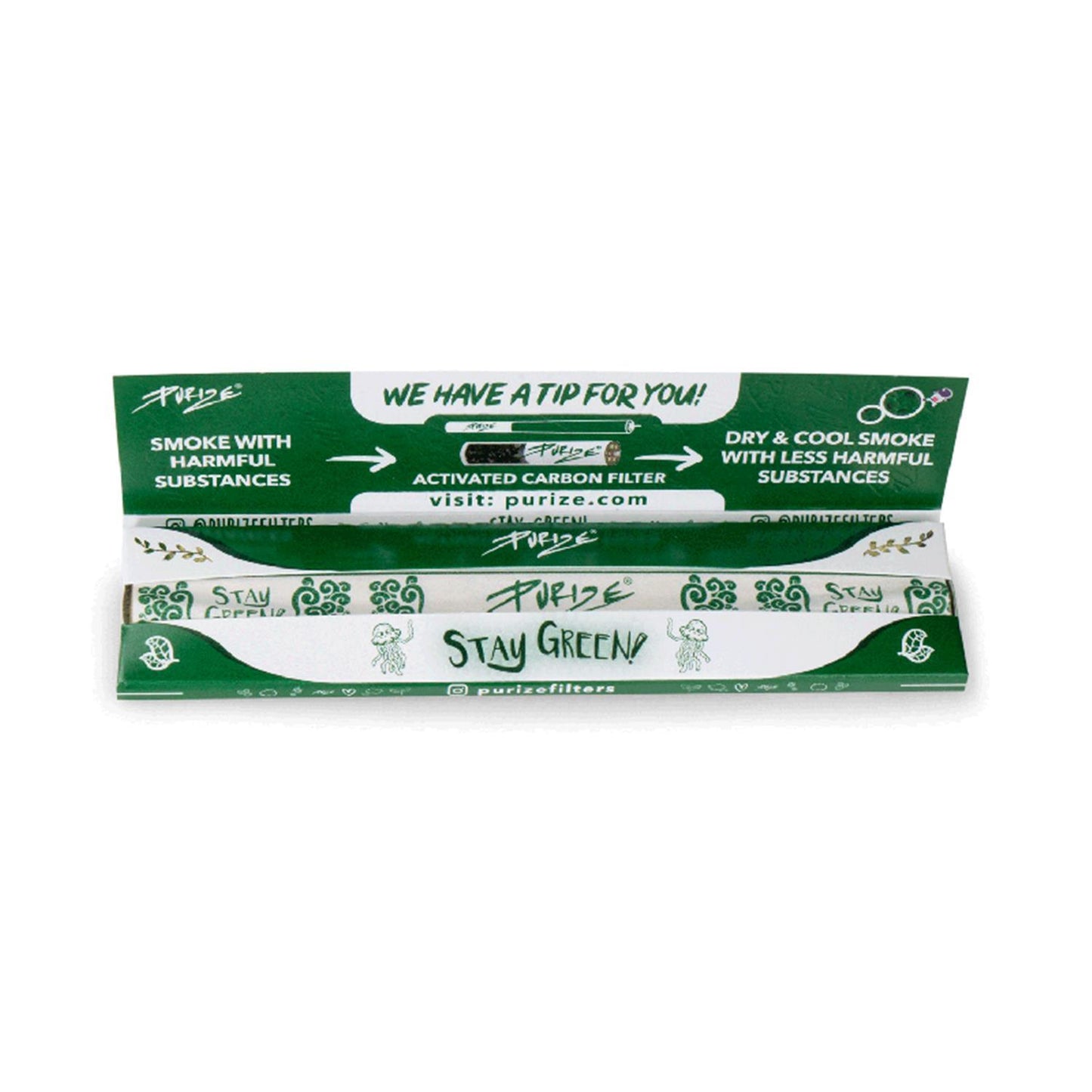PURIZE King Size Slim Papers – unbleached
