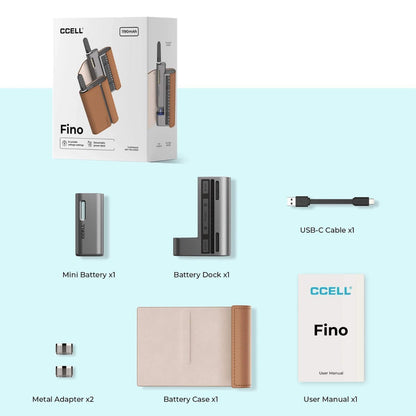 CCELL Fino Battery Kit - Obsidian and Platinum