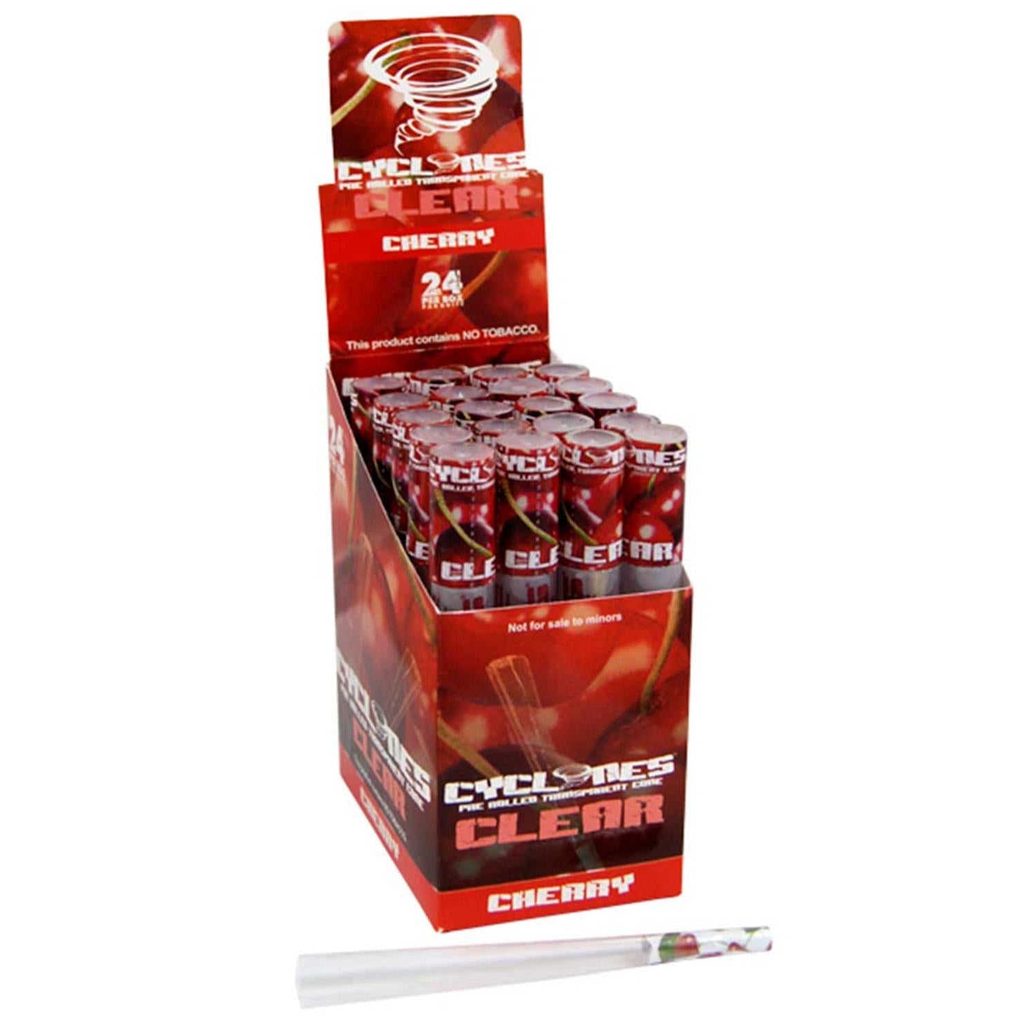 Cyclones Clear Blunt Cherry Pre-Rolled