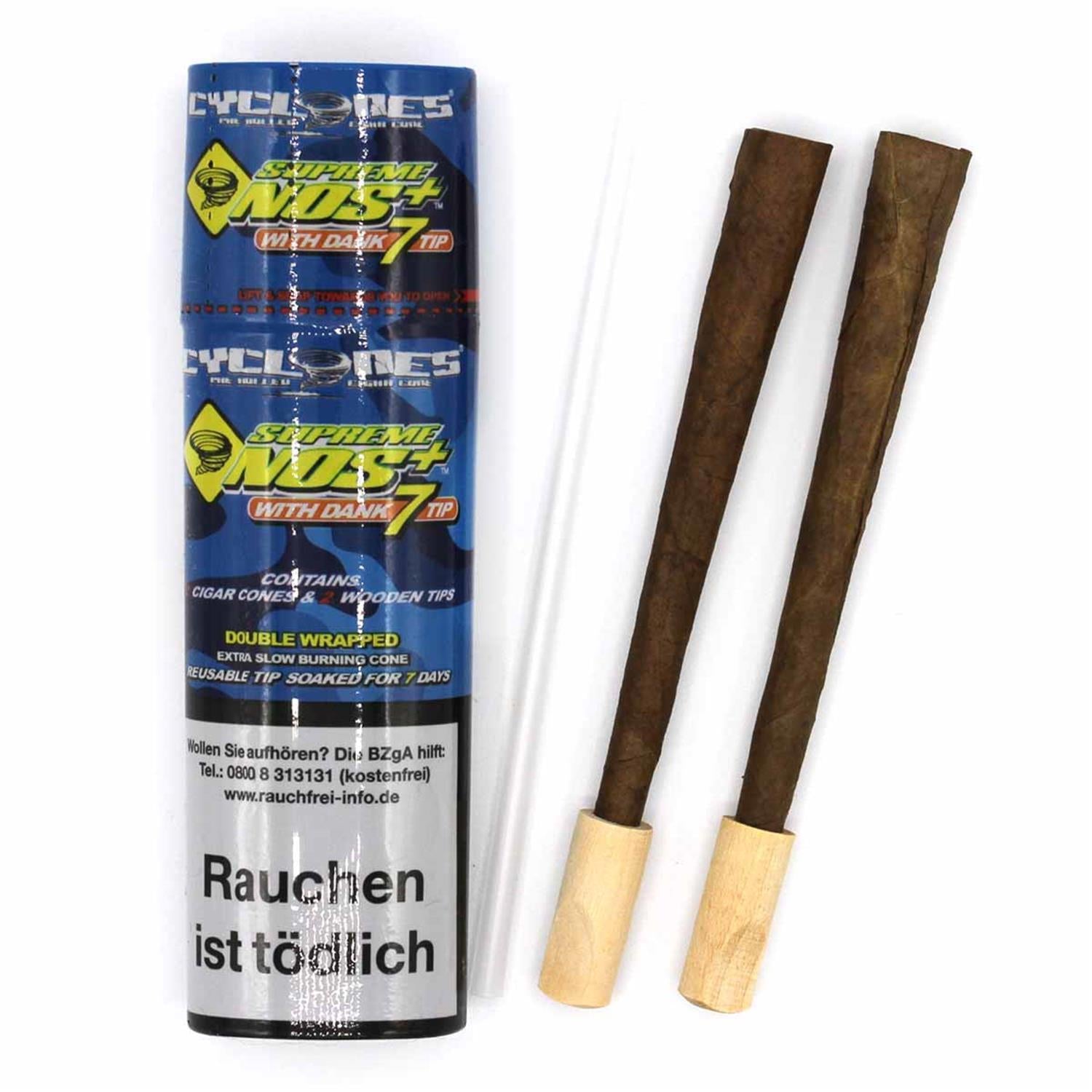 Cyclones Blunts 'Supreme NOS' Xtra Slo mit Dank7Tip Pre-Rolled