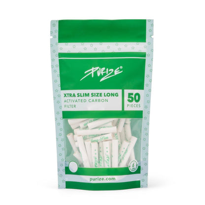 PURIZE Aktivkohlefilter XTRA Long Size 6mm (50 Stück)