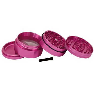 Elements Grinder Aluminium Pink Large 4-teilig Ø 61 mm