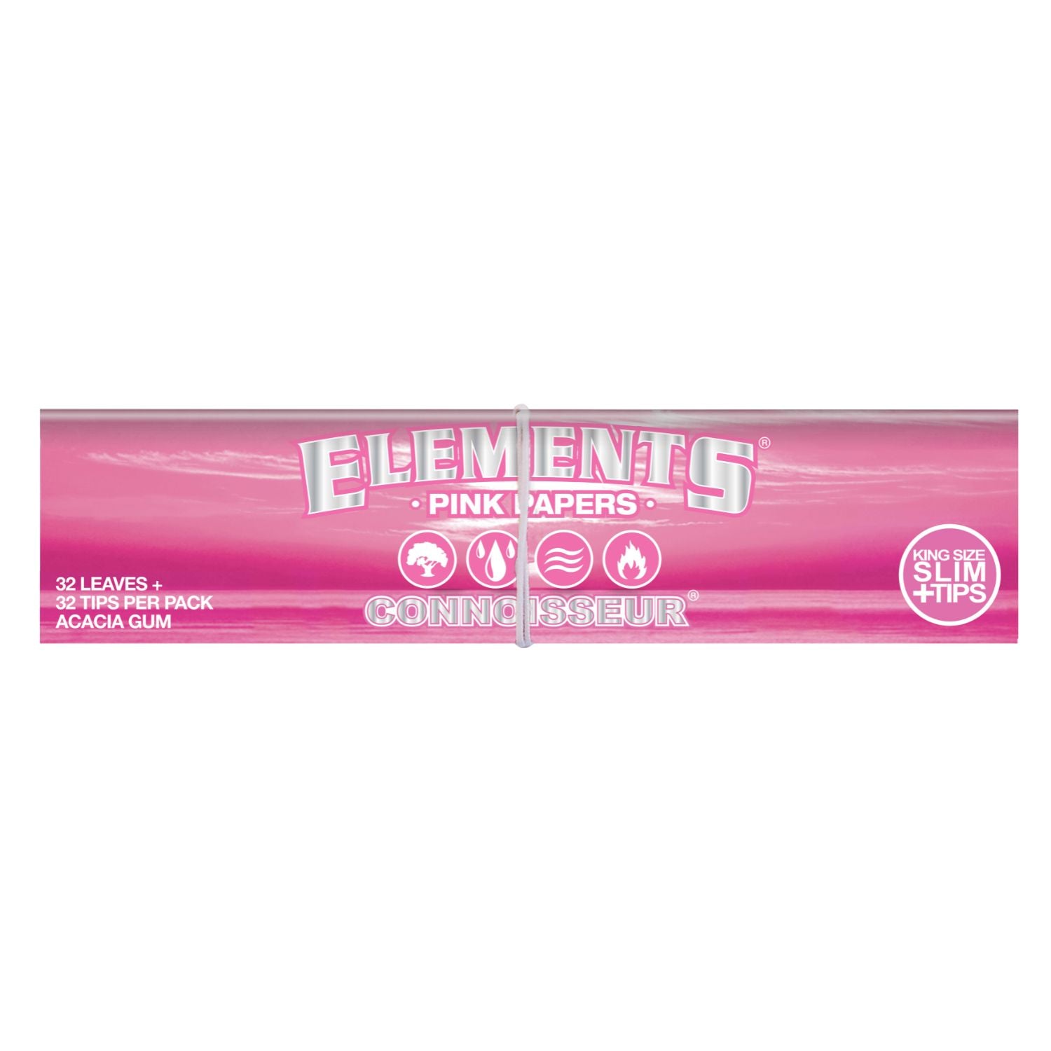 Elements Pink Connoisseur King Size Slim + Filter Tips