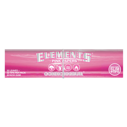 Elements Pink Connoisseur King Size Slim + Filter Tips