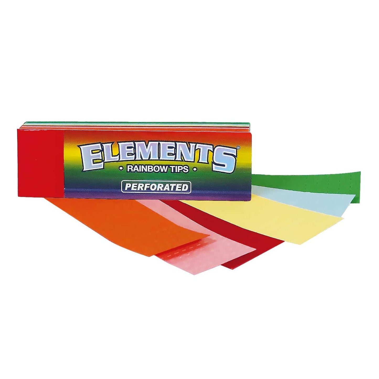 Elements Rainbow Tips Perforated - 50 Premium Filter Tips