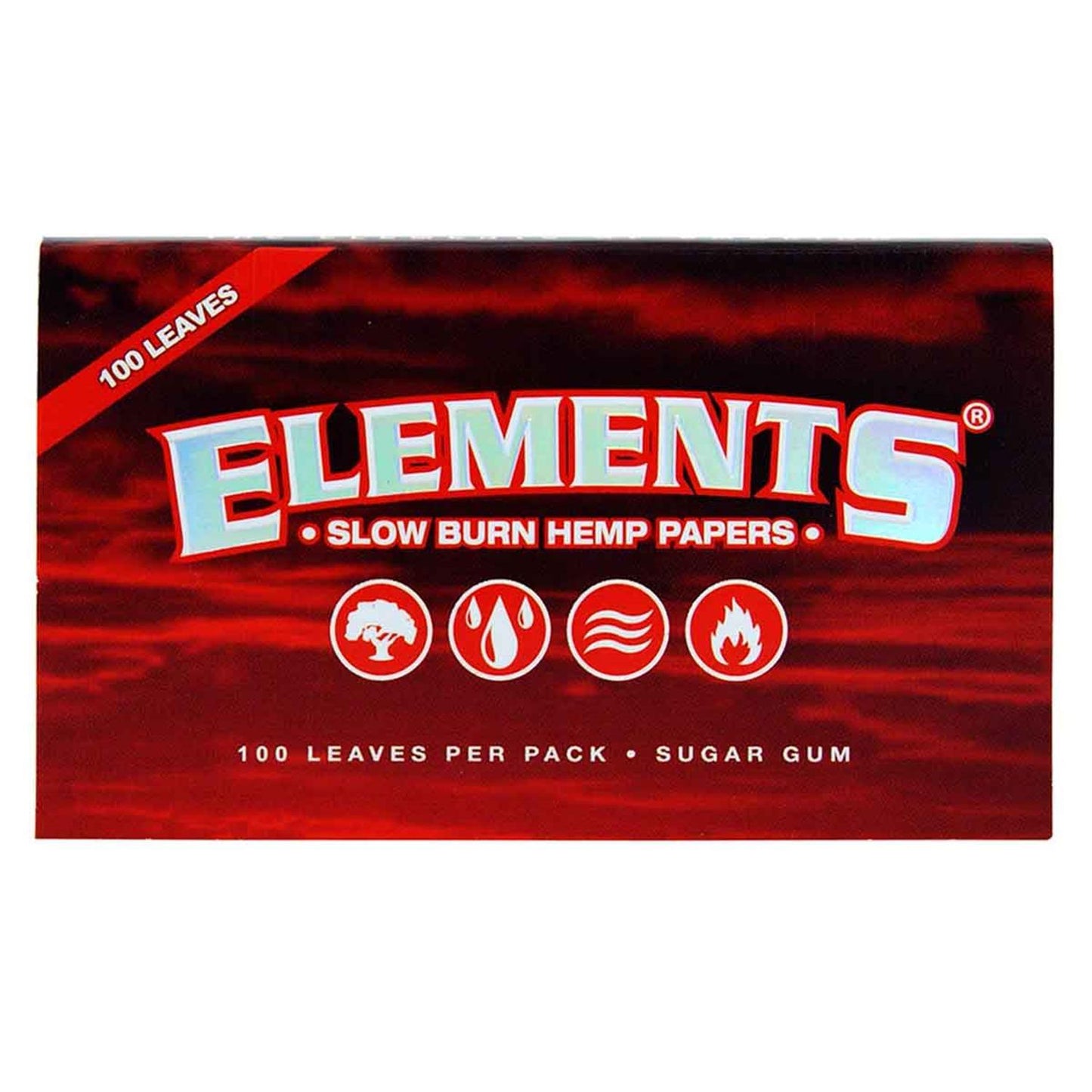 Elements Red Papers Single Wide - Hemp Papers