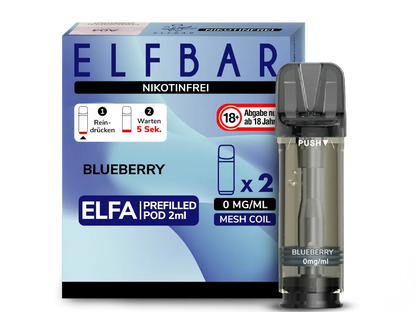 ELFBAR ELFA Pod 2er Pack Nikotinfrei 0mg/ml - verschiedene Sorten