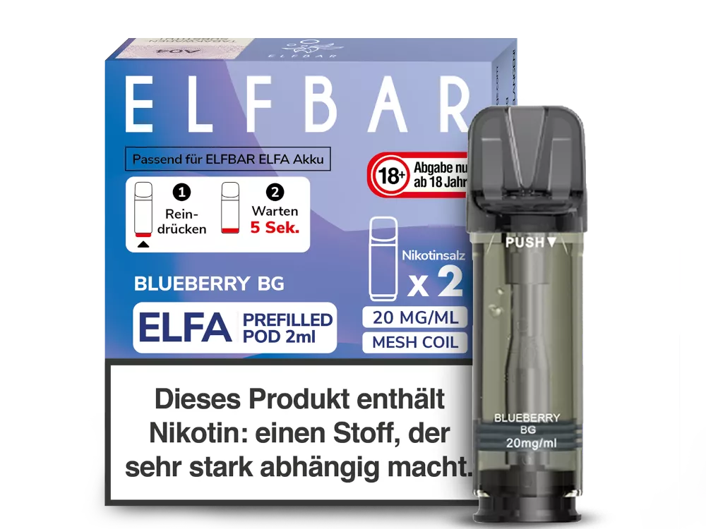 ELFBAR ELFA Pod 2er Pack 20mg/ml - verschiedene Sorten