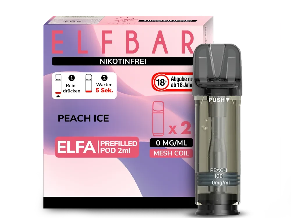 elfbar nikotinfrei ELFA Pods 0mg/ml – 2er Pack in verschiedenen Geschmacksrichtungen kaufen – Herb Shuttles Spearmint Elfbar Max Pod Kit zitrone Colours:Aurora Purple
