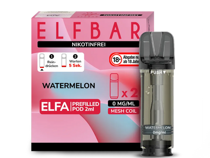 ELFBAR ELFA Pod 2er Pack Nikotinfrei 0mg/ml - verschiedene Sorten