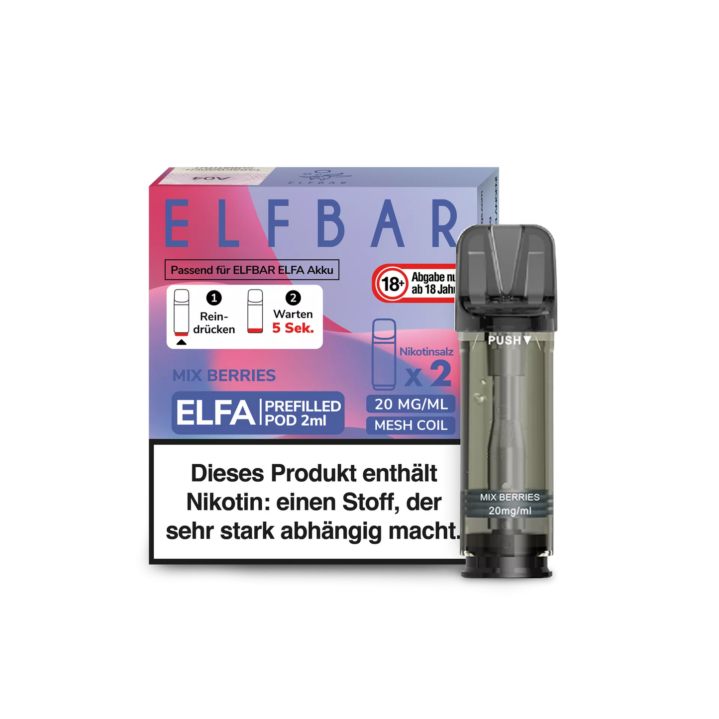 ELFBAR ELFA Pod 2er Pack 20mg/ml - verschiedene Sorten