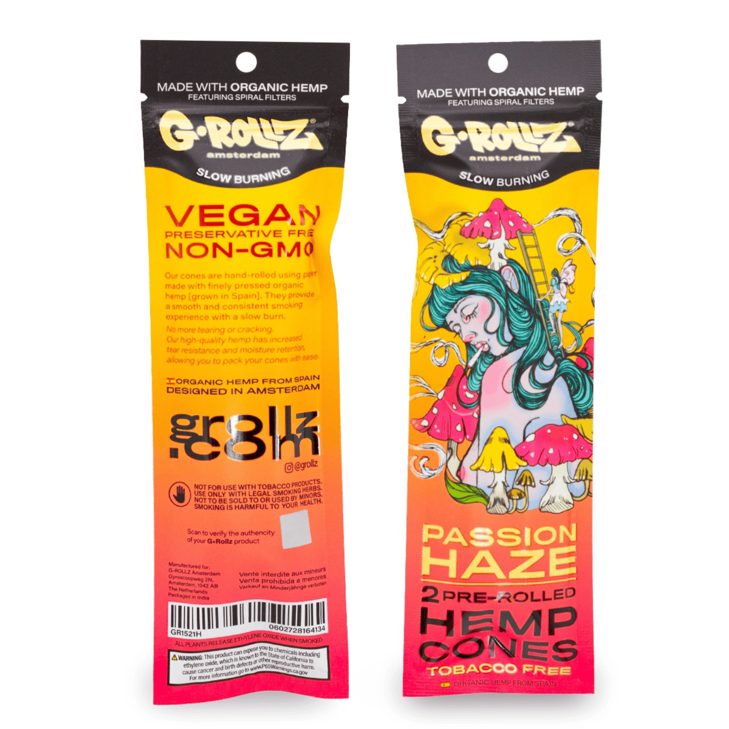 G-Rollz - Passion Haze Hemp Cones 2er Pack