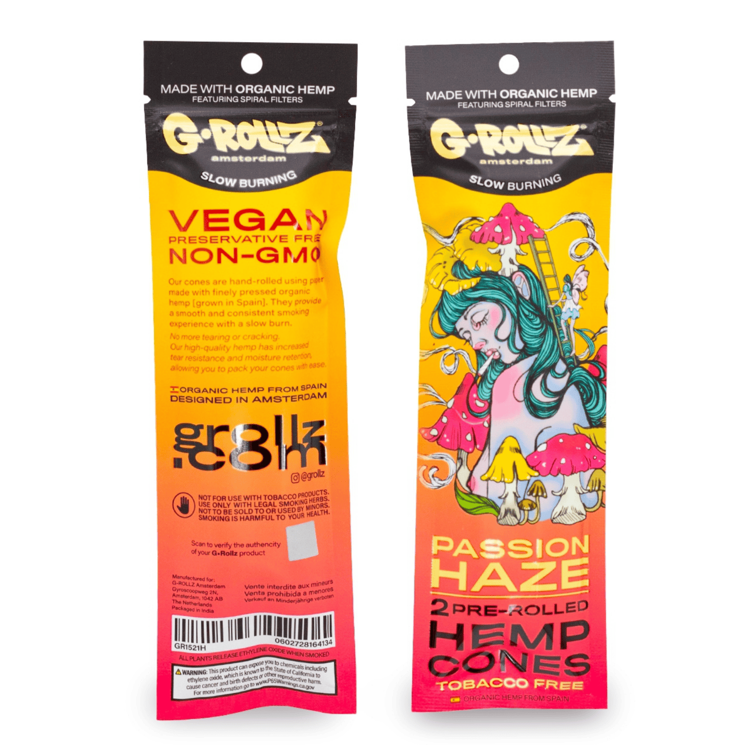 G-Rollz - Passion Haze Hemp Cones 2er Pack