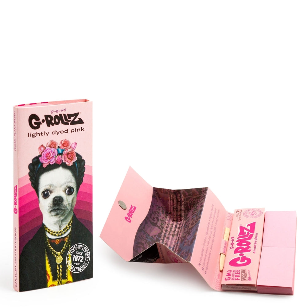 G-Rollz - Mexican Diamonds Papers KSS+Tips+Tray Pink