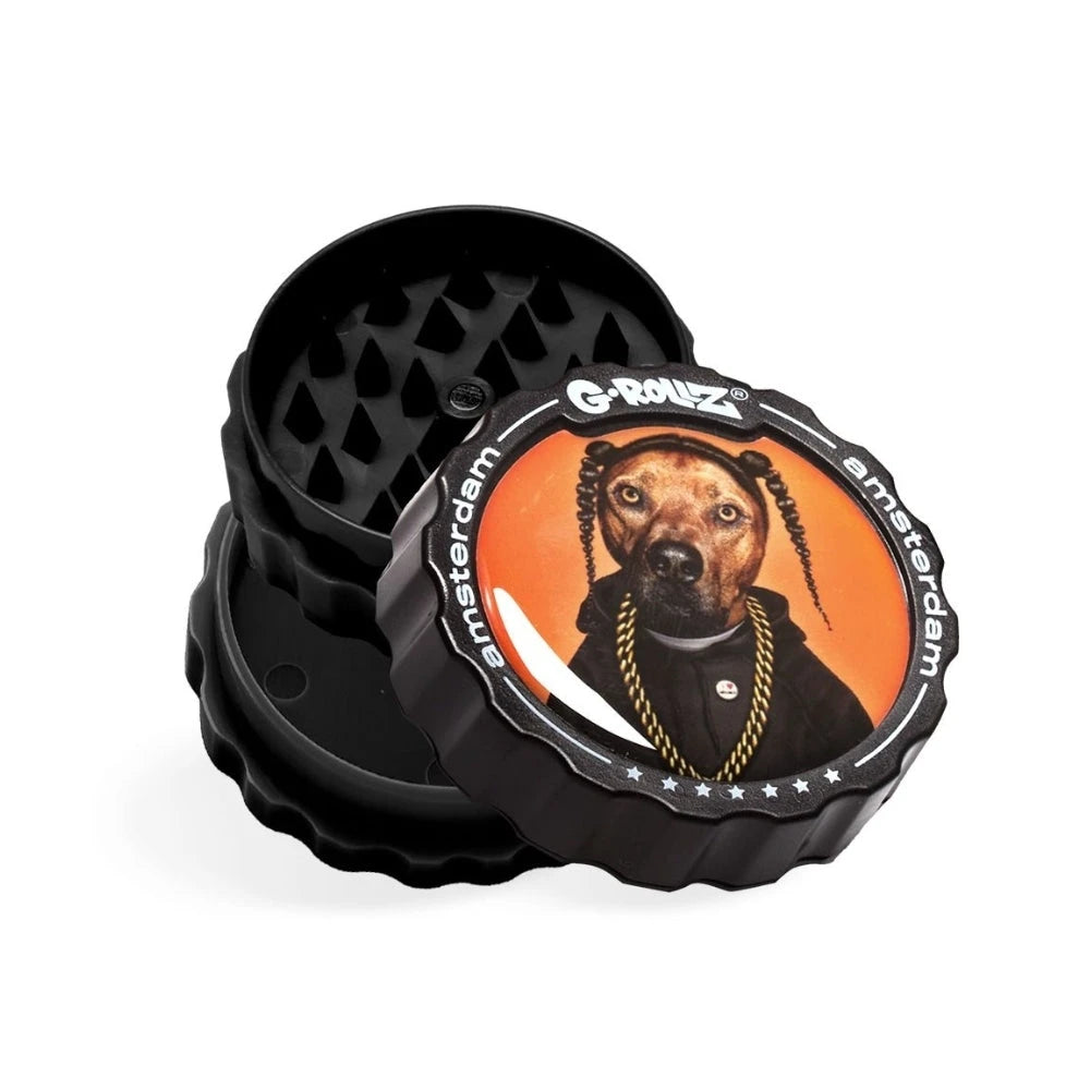 G-Rollz Pet Rock Rap Grinder 3-teilig ⌀ 53mm G-Rollz
