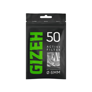 GIZEH Active Filter Ø 6mm (50 Stück) - 4 Farben