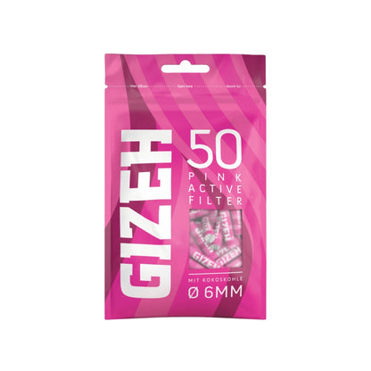 GIZEH Active Filter Ø 6mm (50 Stück) - 4 Farben