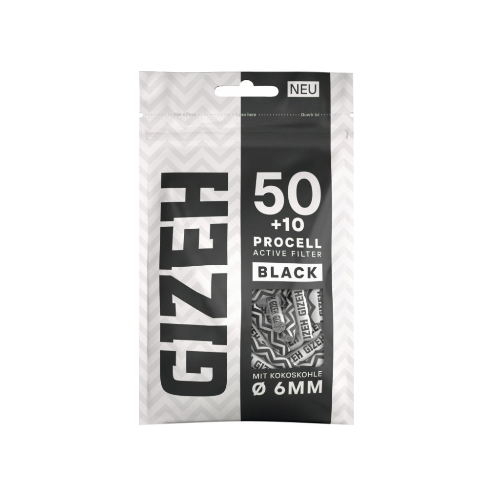 GIZEH ProCell Active Filter Ø 6mm (60 Stück) - 4 Farben