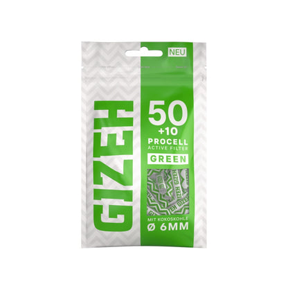 GIZEH ProCell Active Filter Ø 6mm (60 Stück) - 4 Farben