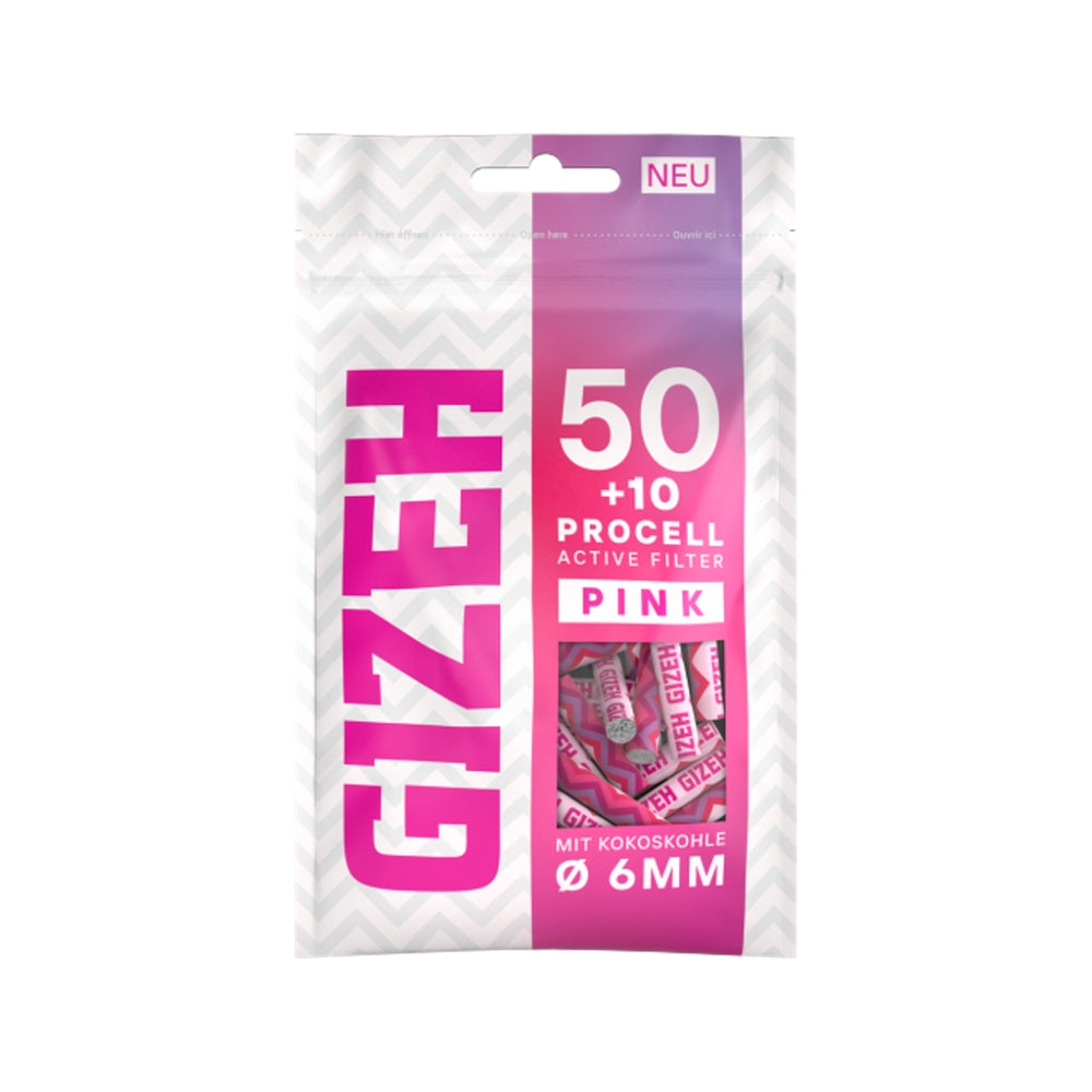 GIZEH ProCell Active Filter Ø 6mm (60 Stück) - 4 Farben