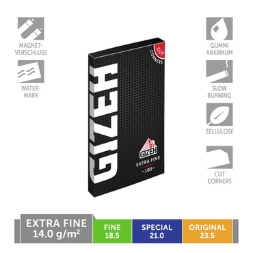 GIZEH BLACK Extra Fine | Extra Fine Papers