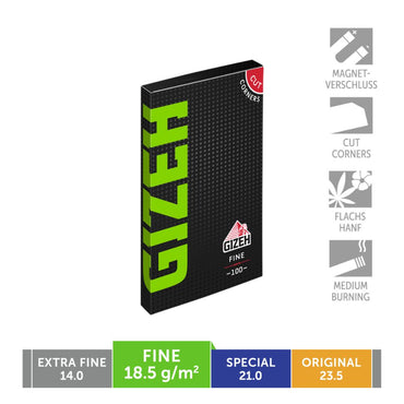 GIZEH BLACK Fine | Zigarettenpapier Fine | zum Drehen