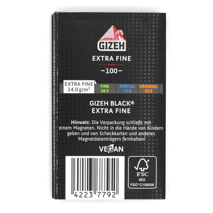 GIZEH Extra Fine Smoking Paper 100 Blättchen
