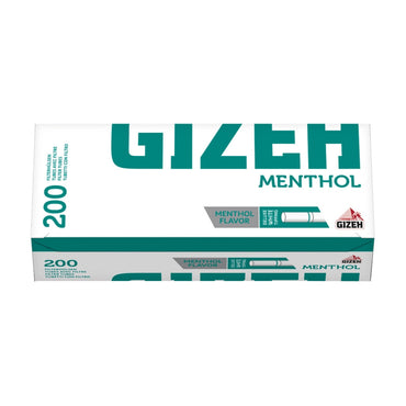 GIZEH Menthol 200 | Mentholhülsen | 200 Hülsen pro Packung | zum Stopfen